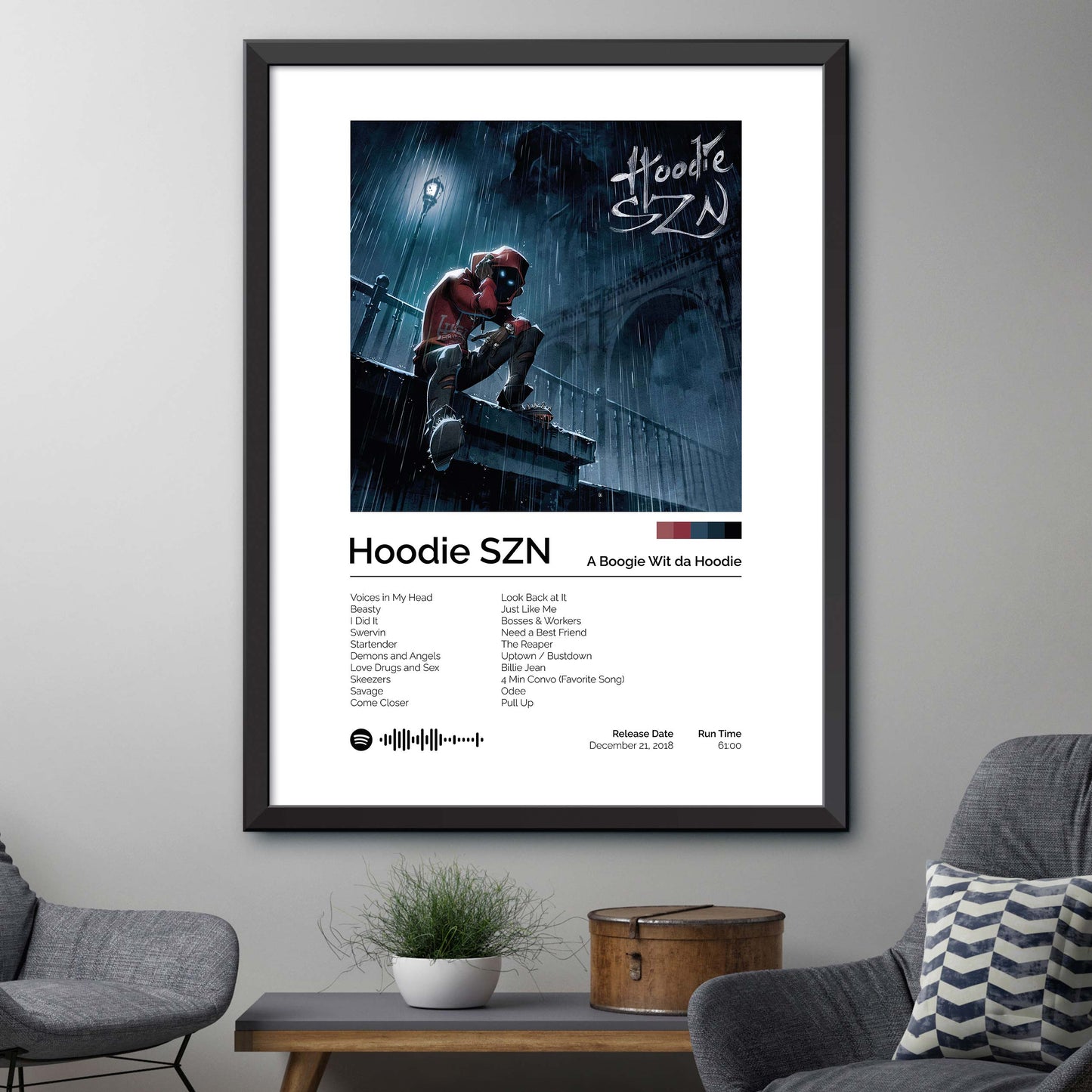 A Boogie wit da Hoodie - Hoodie SZN Album Cover Print