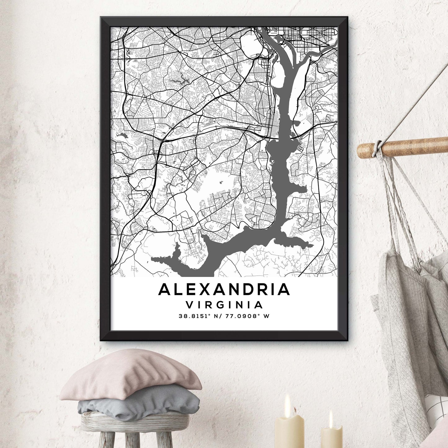 Alexandria, Virginia Map Print