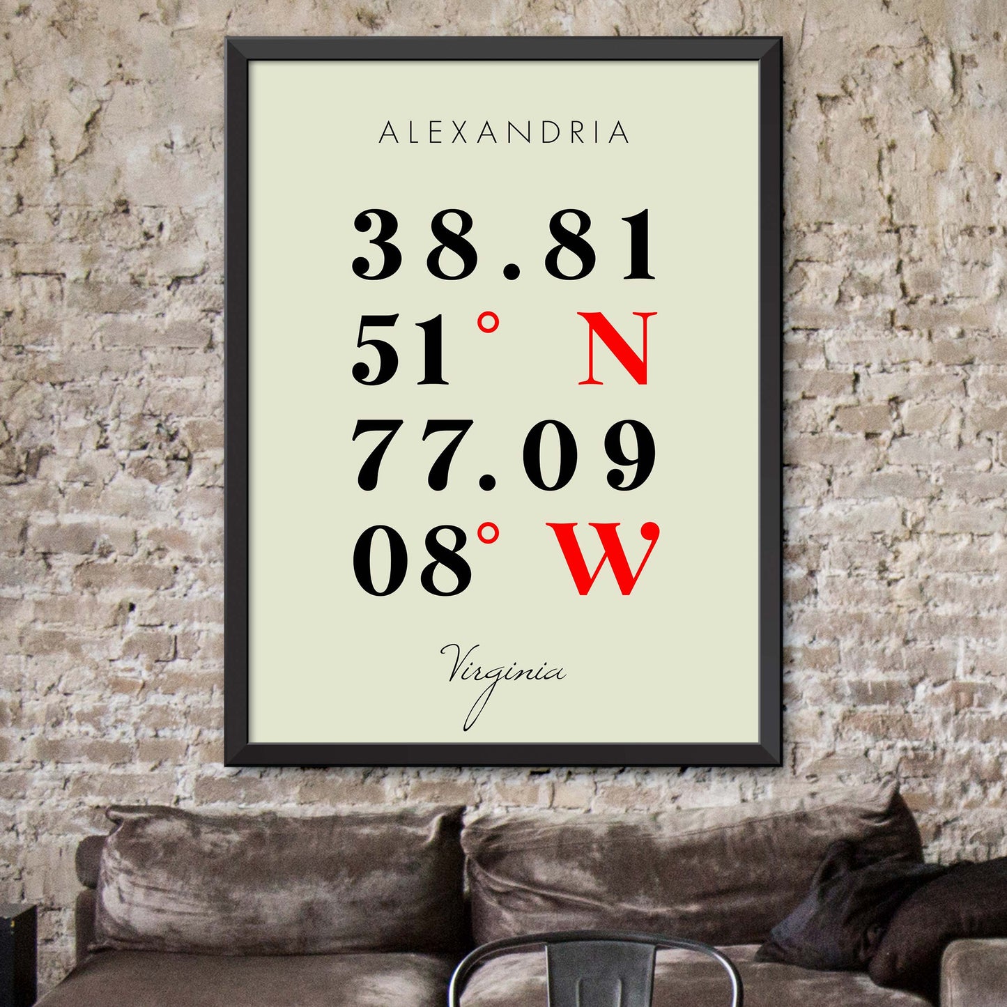 Alexandria Coordinate Map