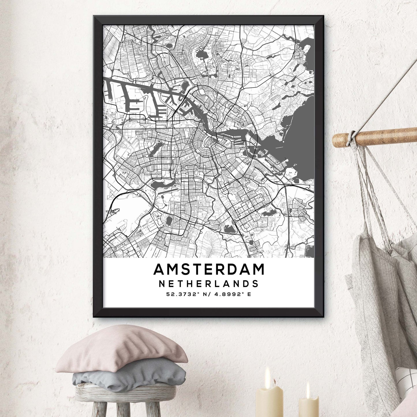 Amsterdam,Netherlands Map Print