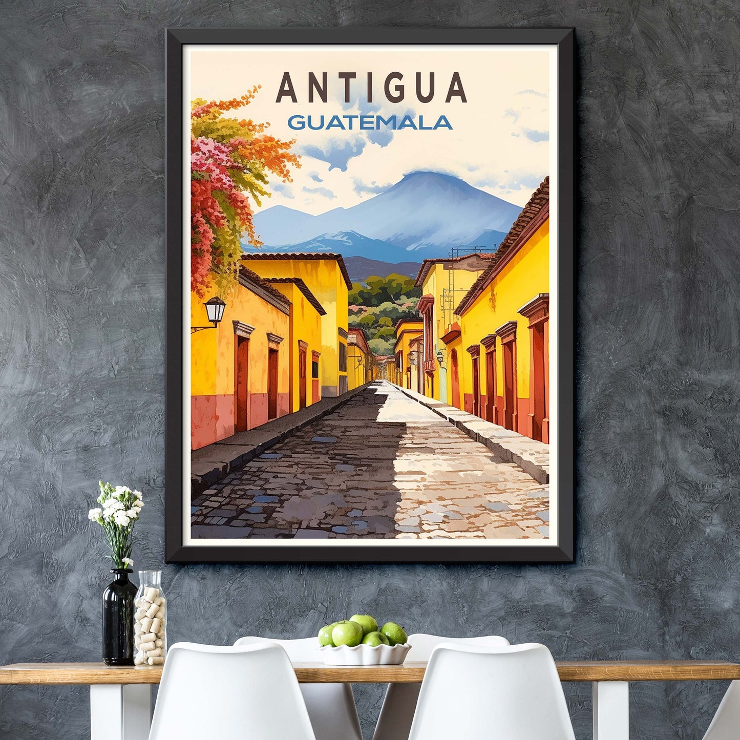 Antigua Guatemala Travel Wall Art Poster Print