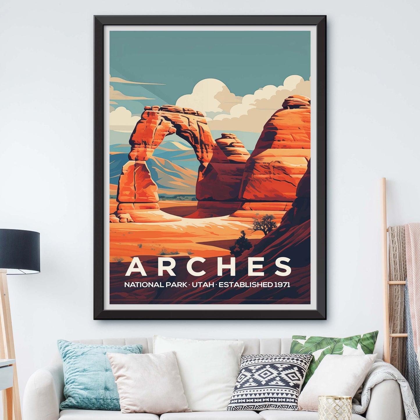 Arches Utah, Olympic National Park Print, National Park Minimalist Modern Poster, Olympic Poster