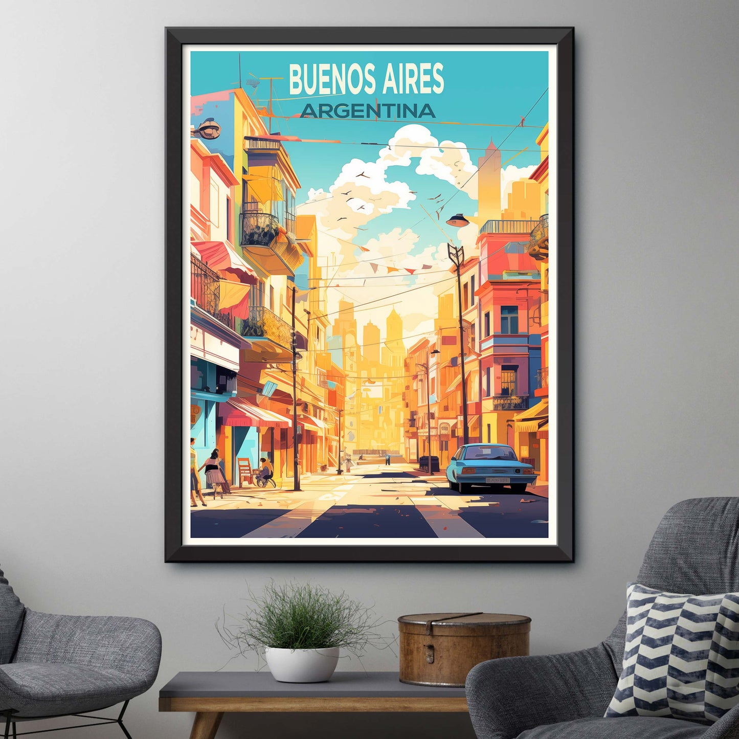 Buenos Aires Illustration Print