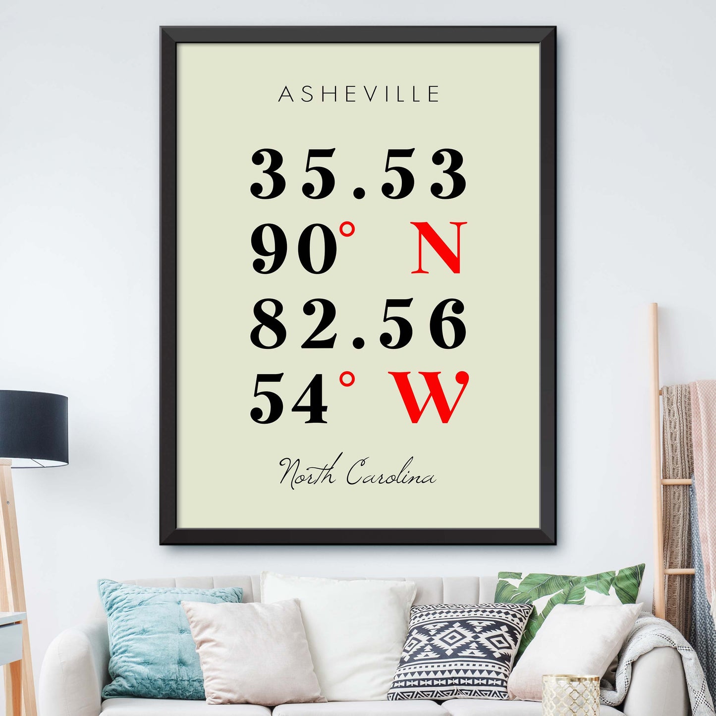 Asheville Coordinate Map