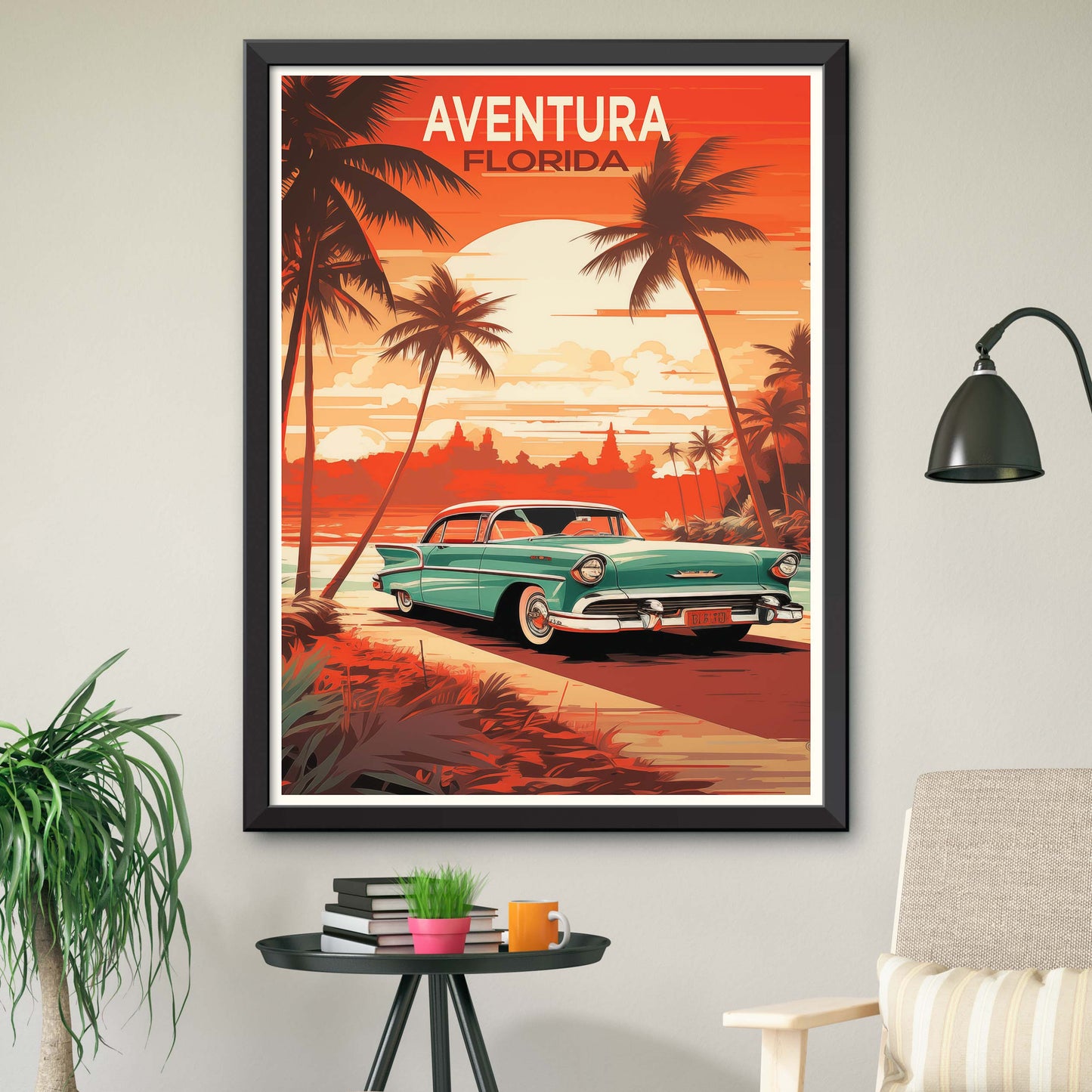 Aventura, Florida Illustration Poster