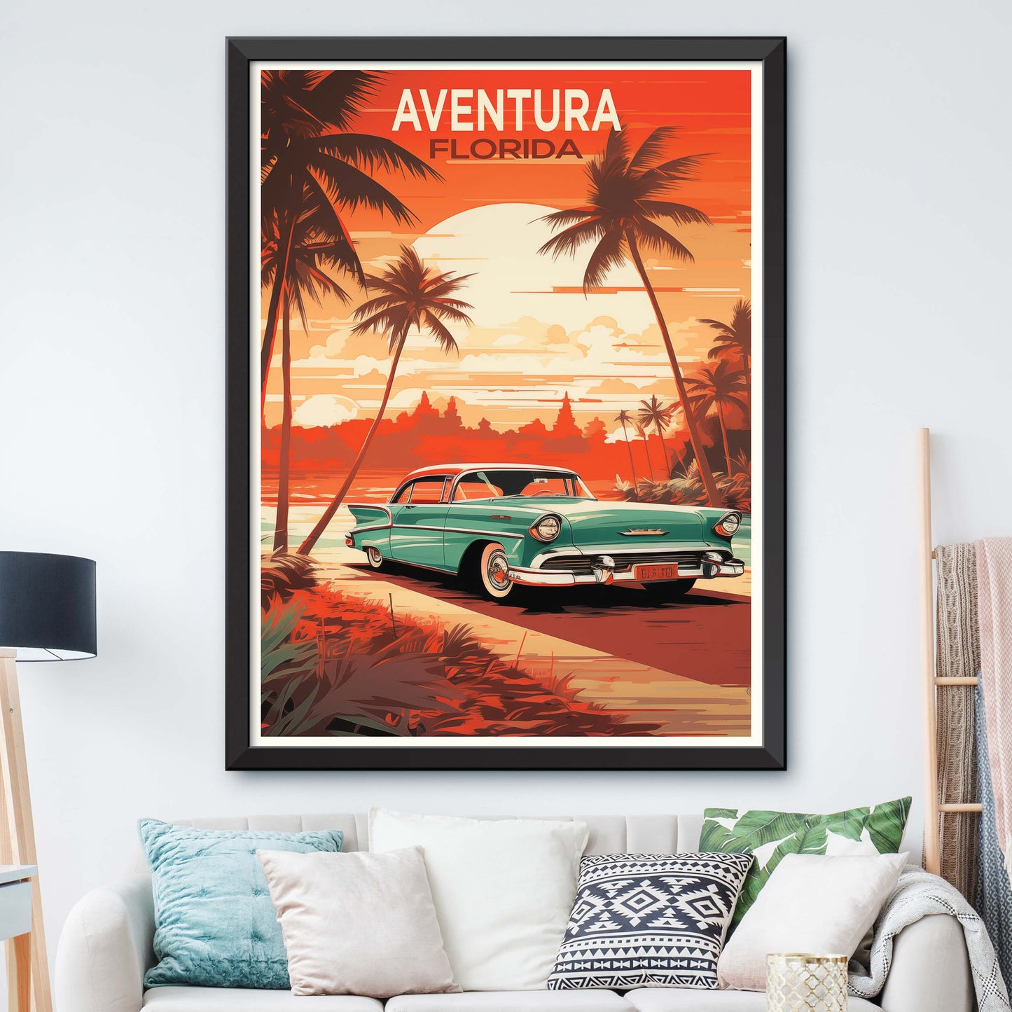 Aventura, Florida Illustration Poster