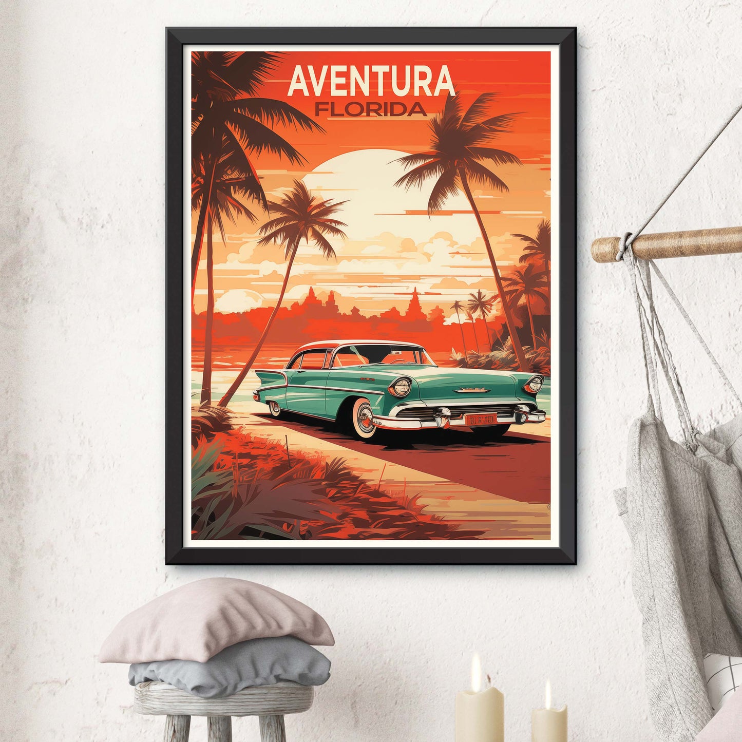 Aventura, Florida Illustration Poster