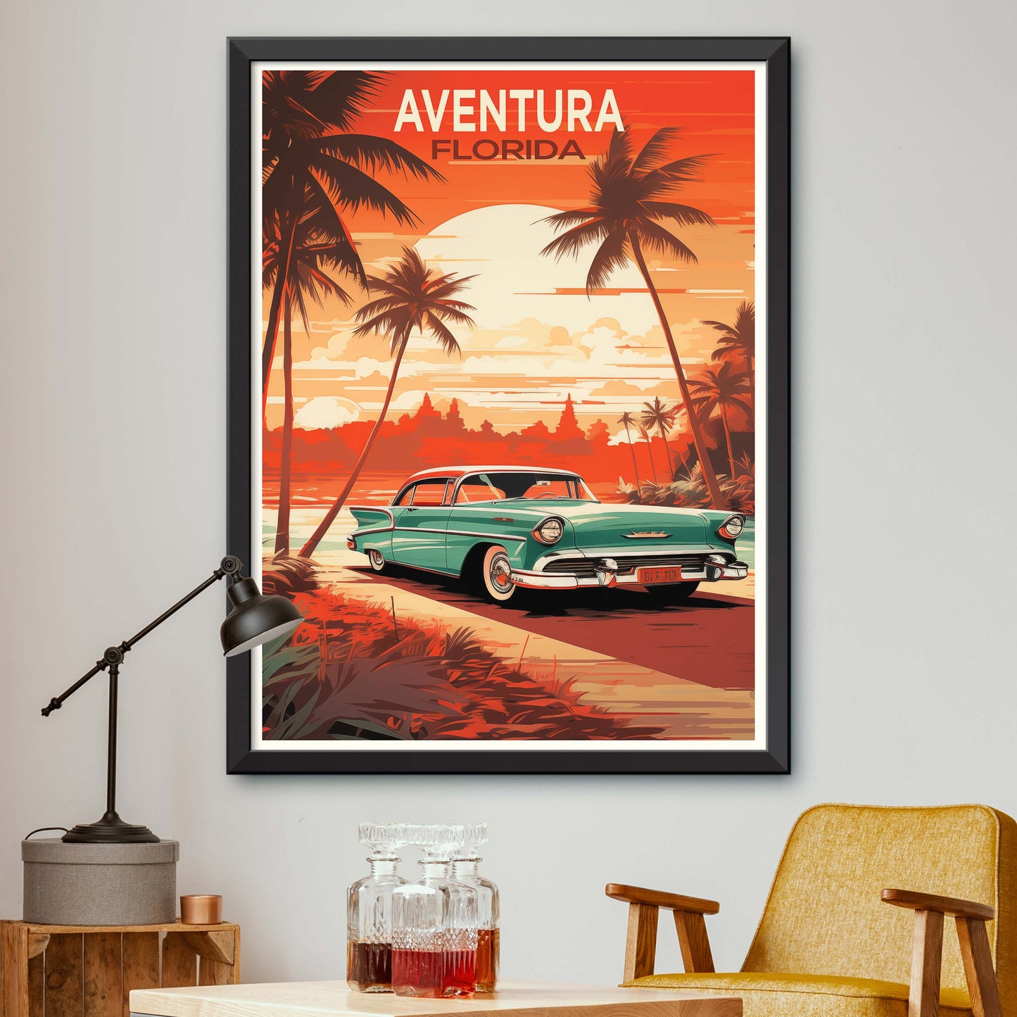 Aventura, Florida Illustration Poster