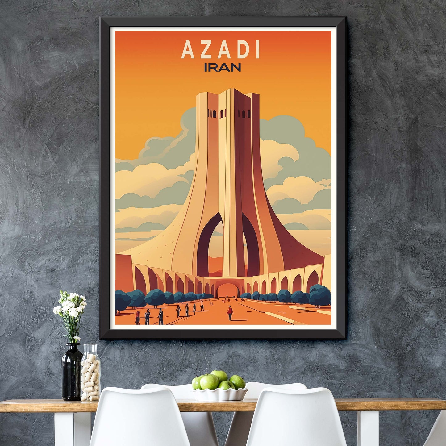 Tehran Wall Art Azadi Tower Tehran Print