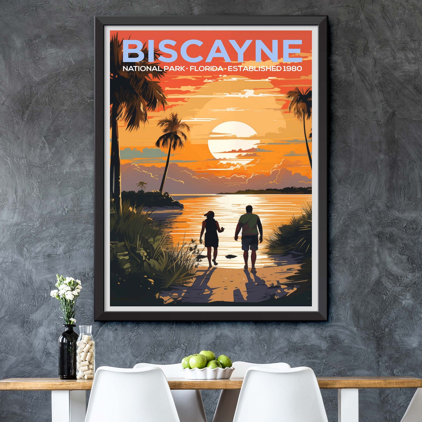 Biscayne National Park Poster Print - Travel Memory Gift