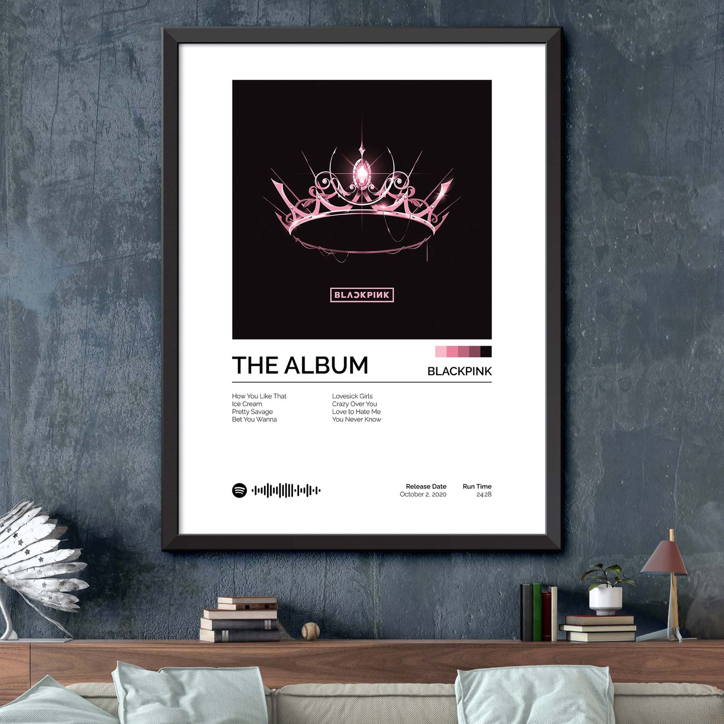 BLACKPINK - THE ALBUM Album Cover Print