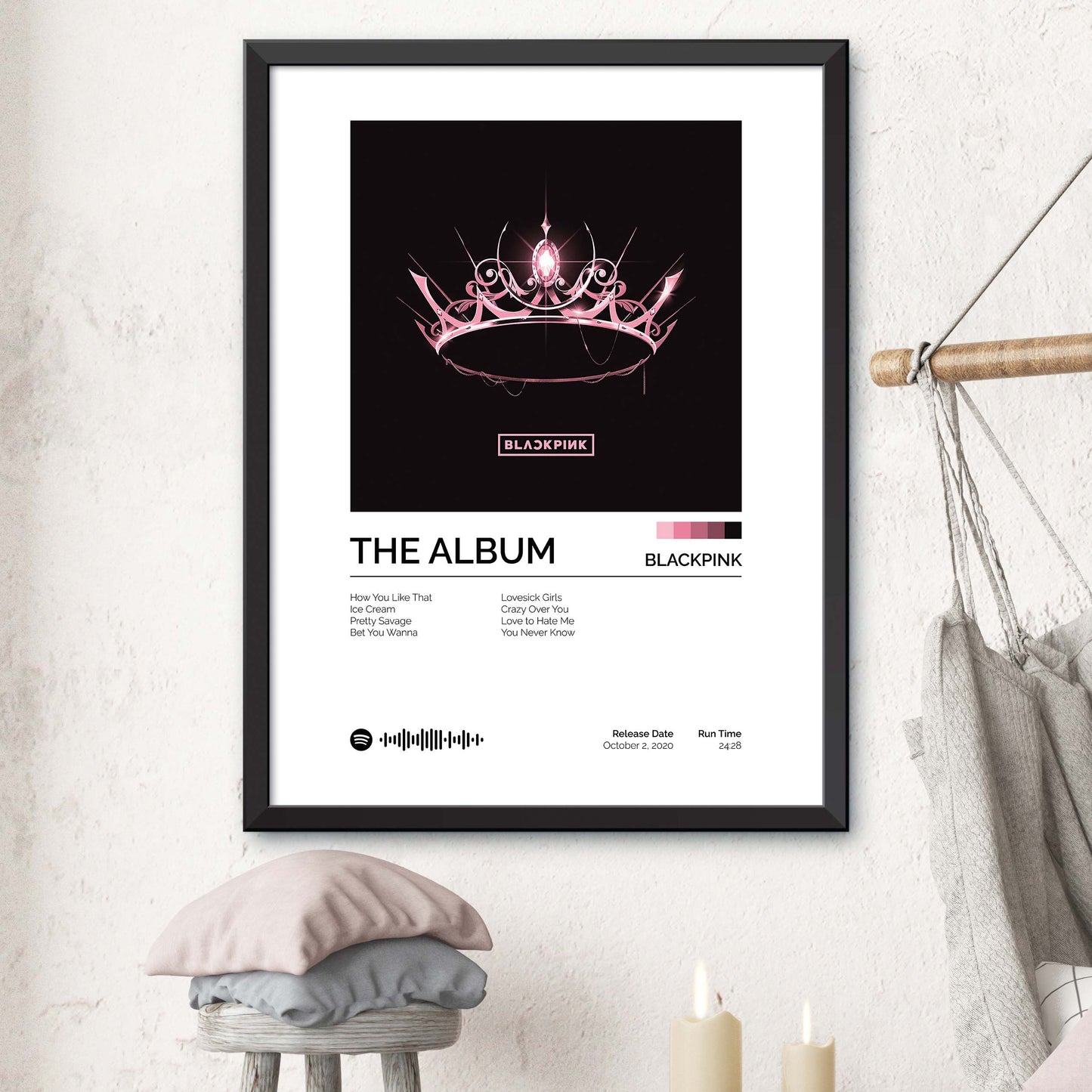 BLACKPINK - THE ALBUM Album Cover Print