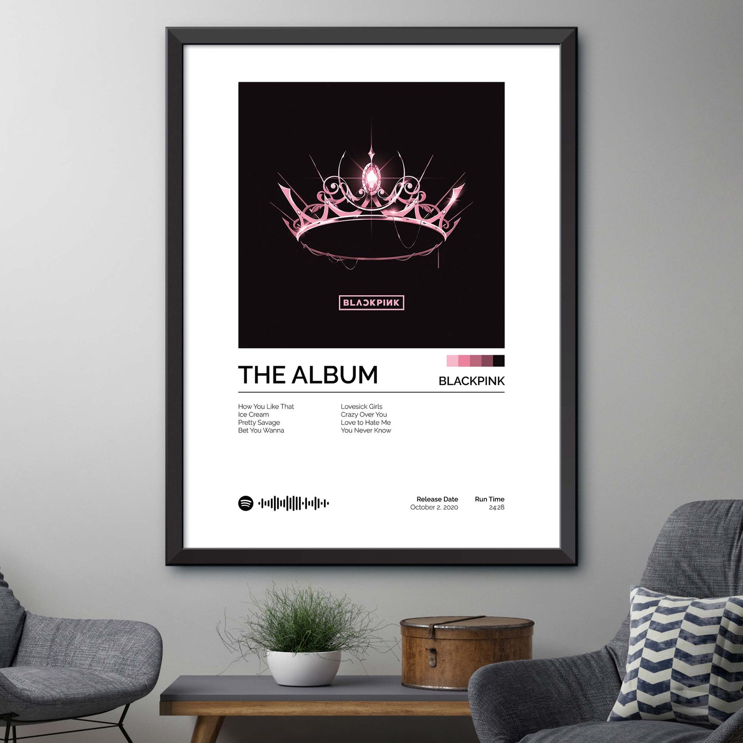 BLACKPINK - THE ALBUM Album Cover Print