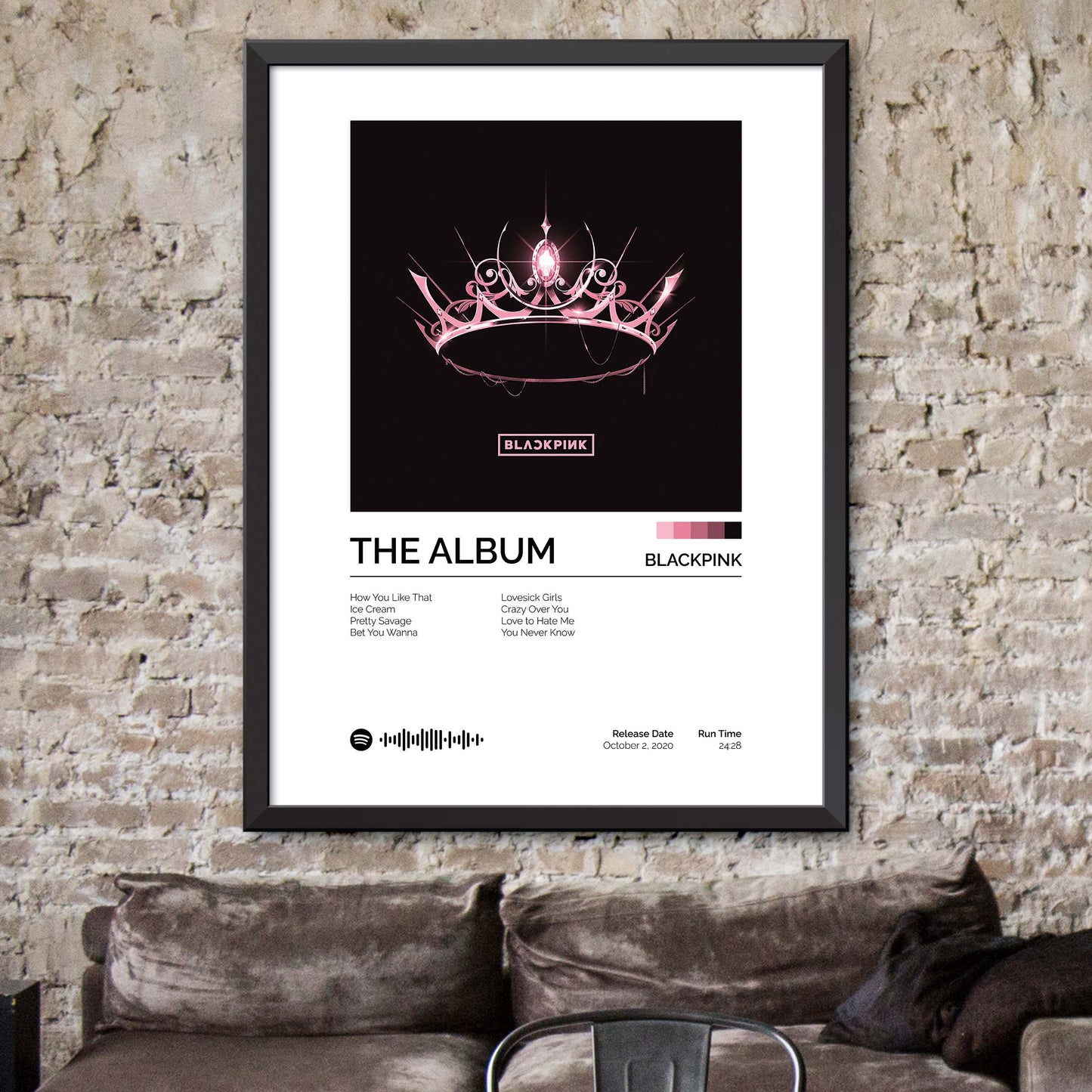BLACKPINK - THE ALBUM Album Cover Print