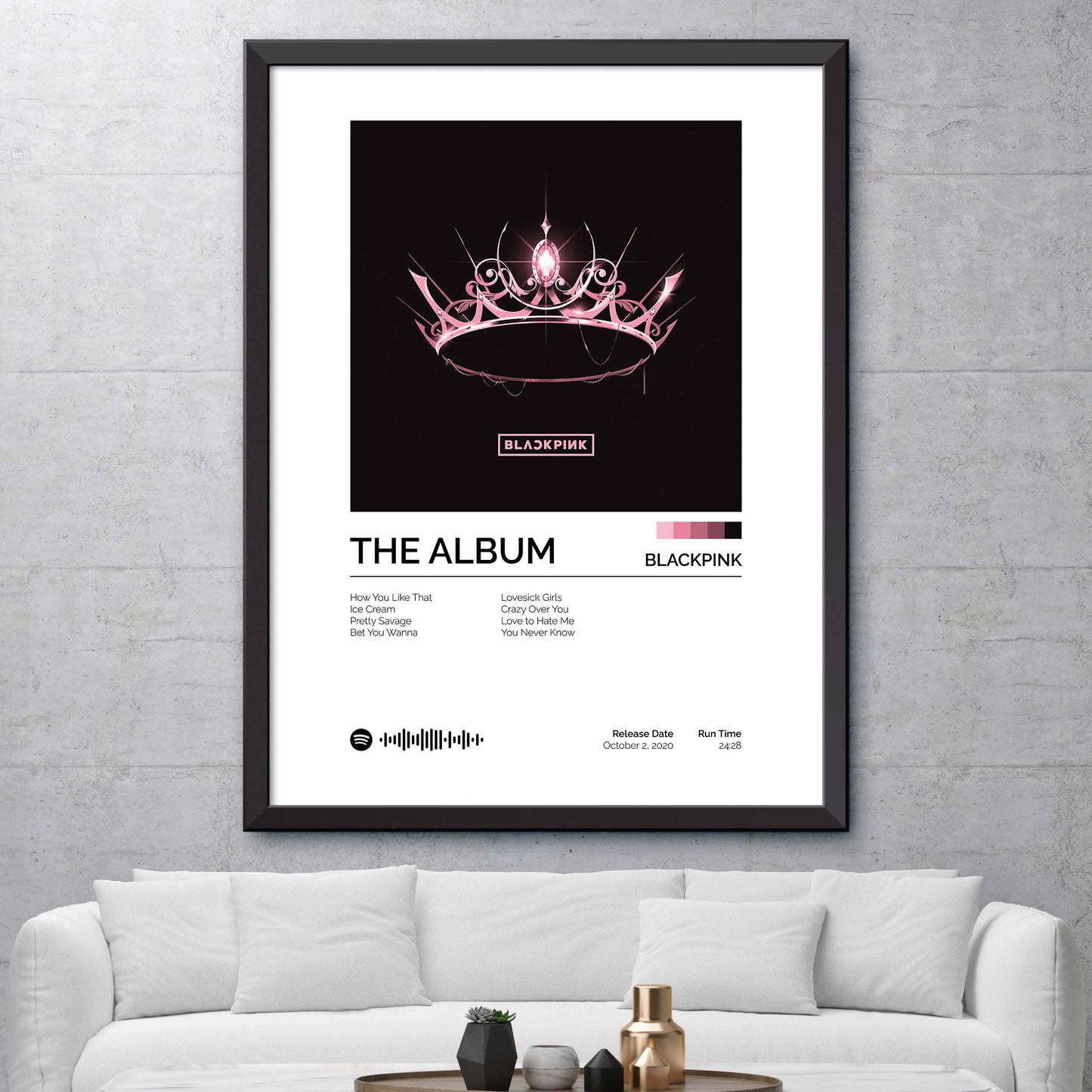 BLACKPINK - THE ALBUM Album Cover Print