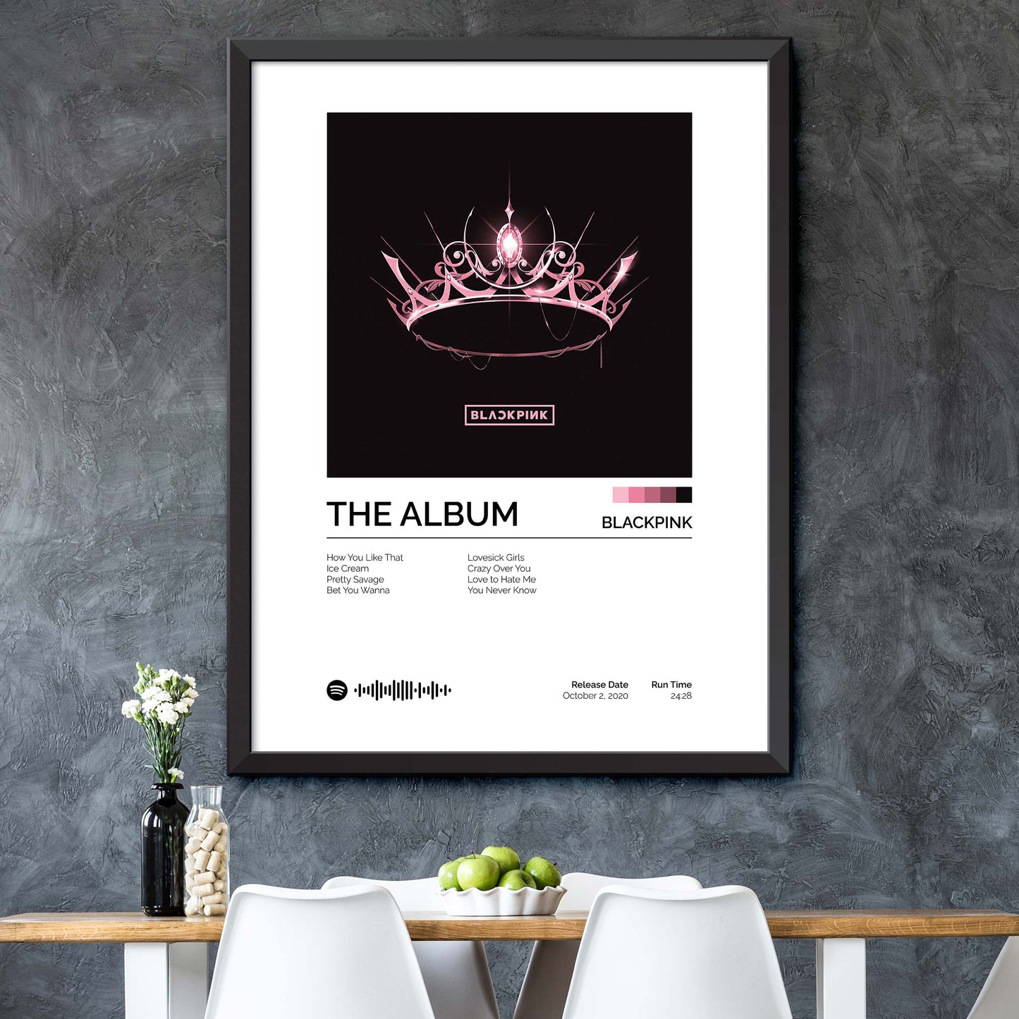 BLACKPINK - THE ALBUM Album Cover Print