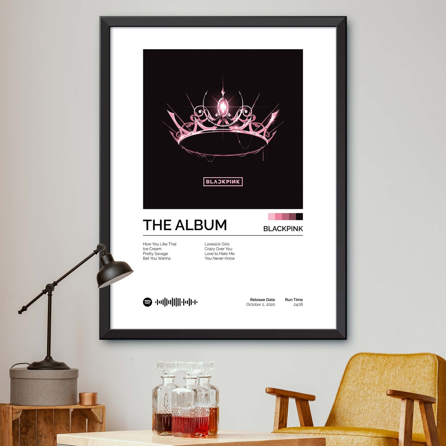 BLACKPINK - THE ALBUM Album Cover Print