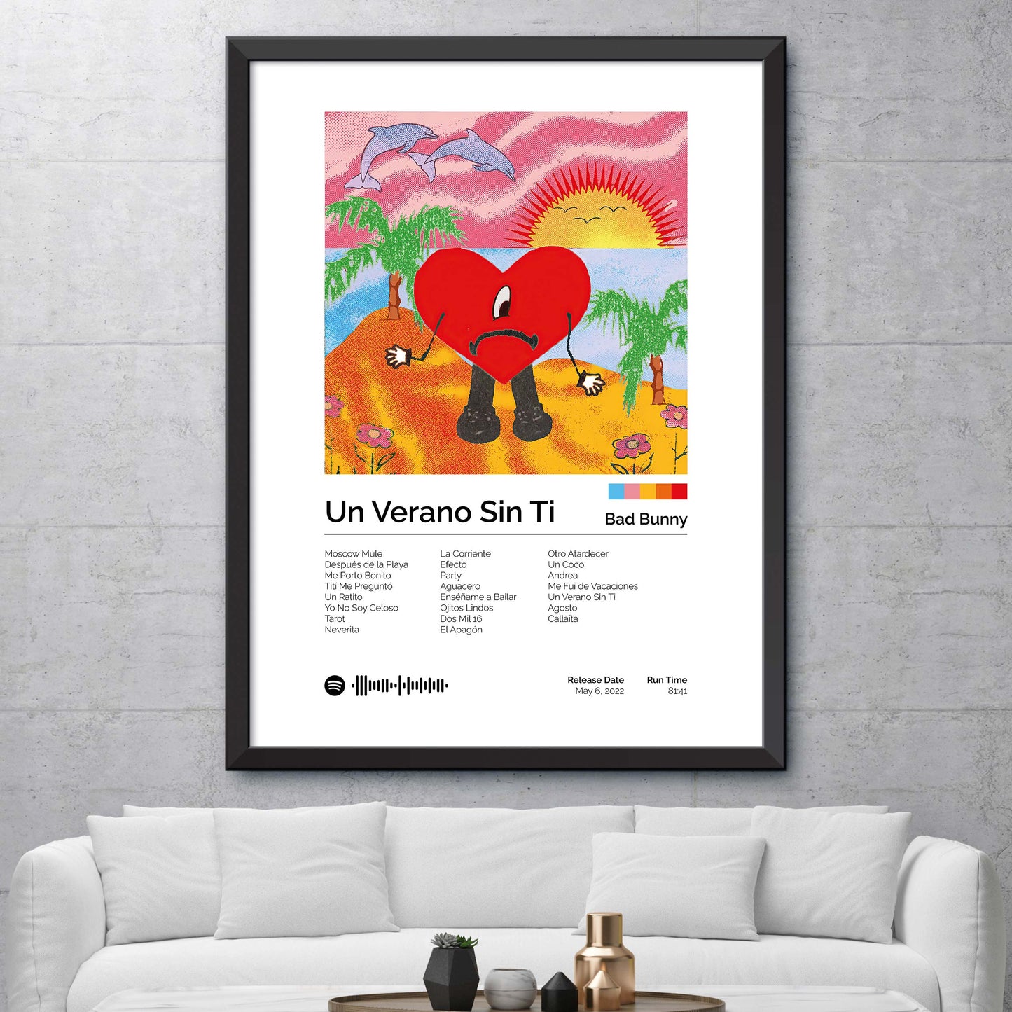 Bad Bunny - Un Verano Sin Ti Album Cover Print
