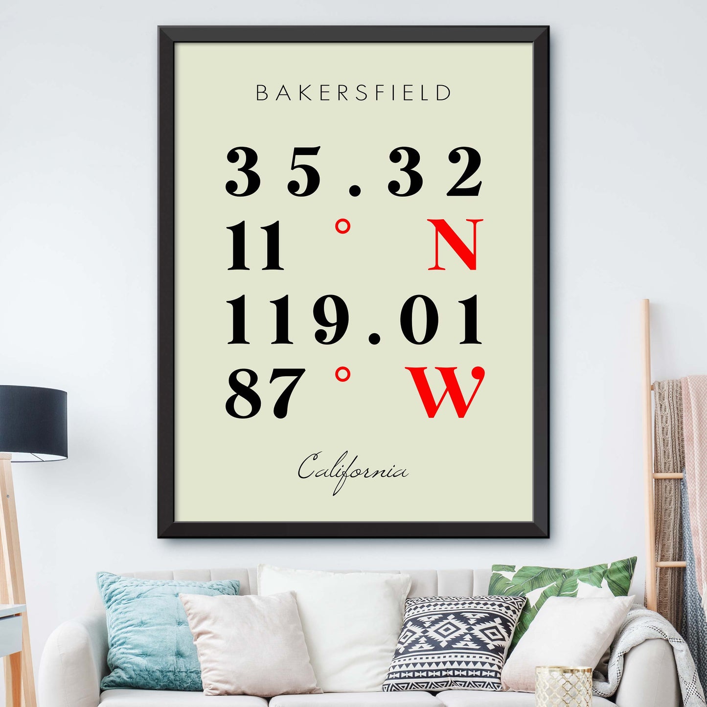 Bakersfield Coordinate Map