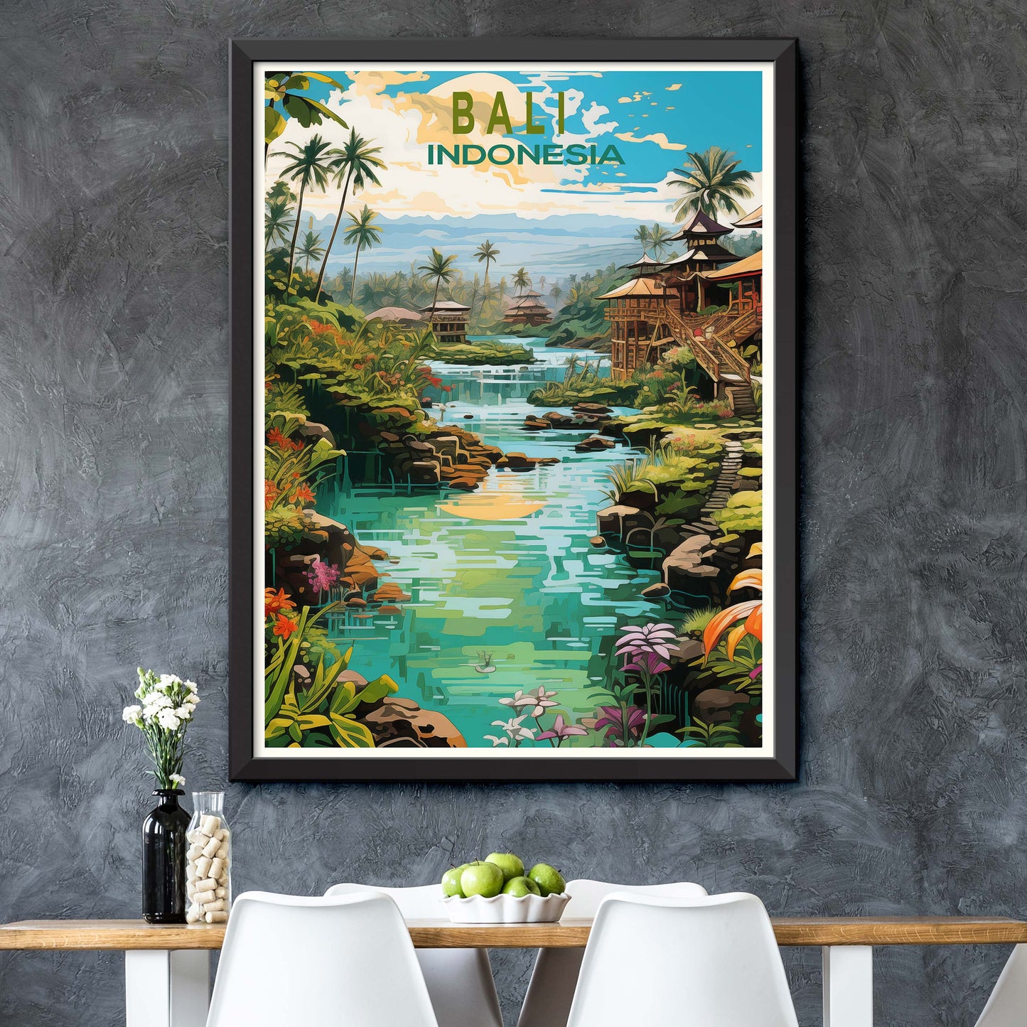 Bali, Indonesia Travel Poster