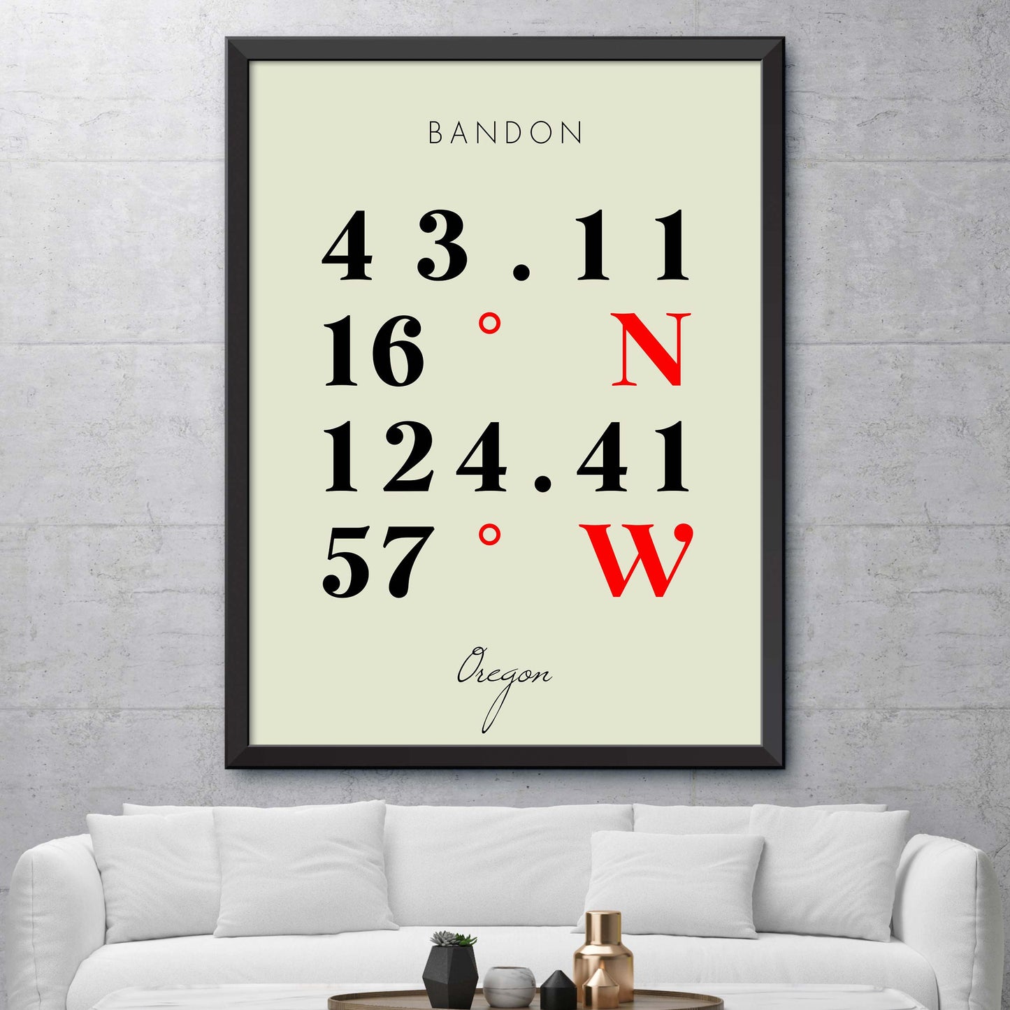 Bandon Coordinate Map