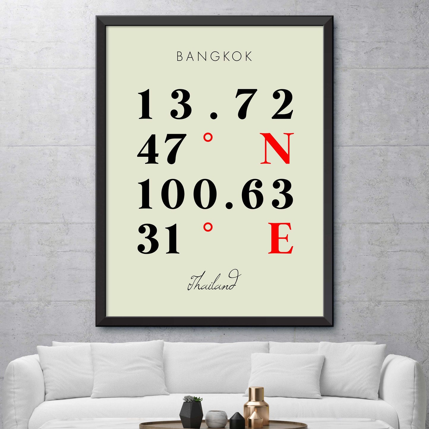 Bangkok Coordinate Map