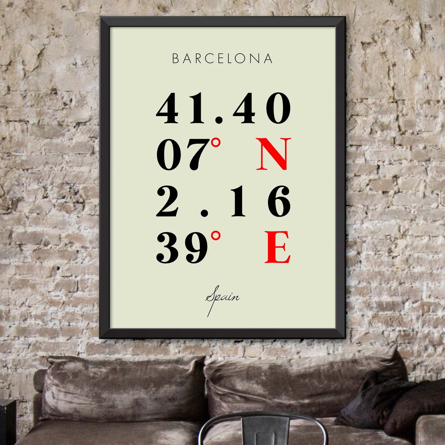 Barcelona Coordinate Map