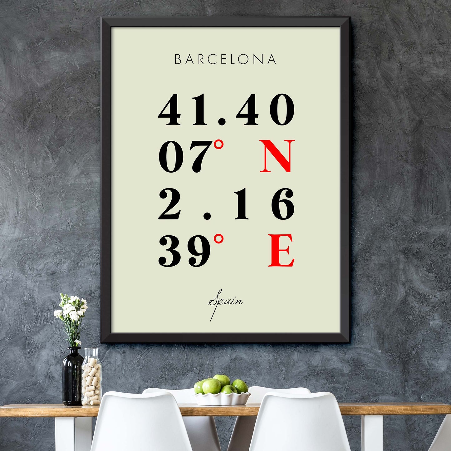 Barcelona Coordinate Map
