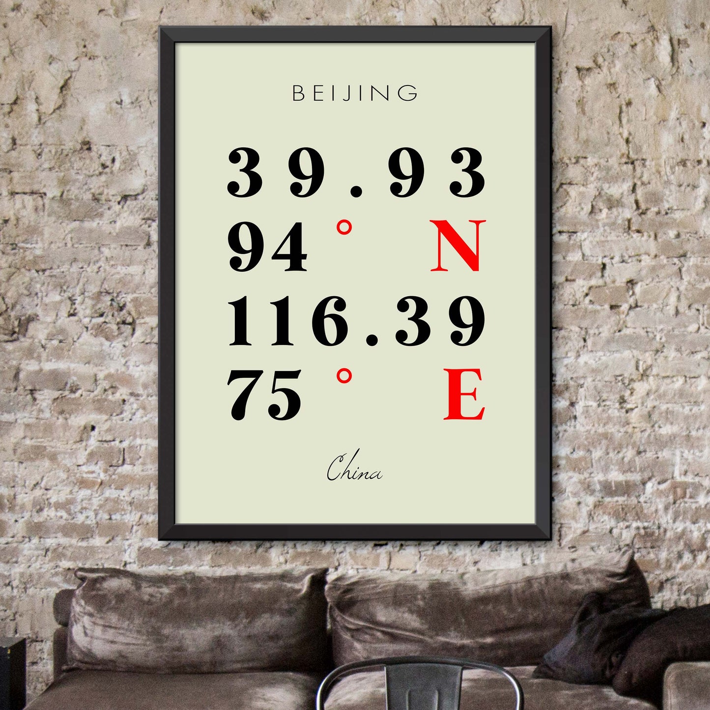 Beijing Coordinate Map