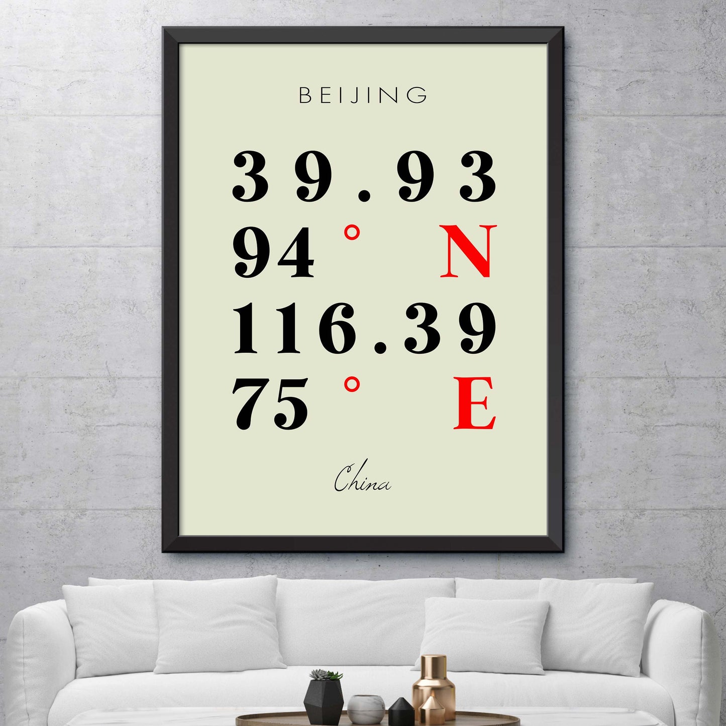 Beijing Coordinate Map