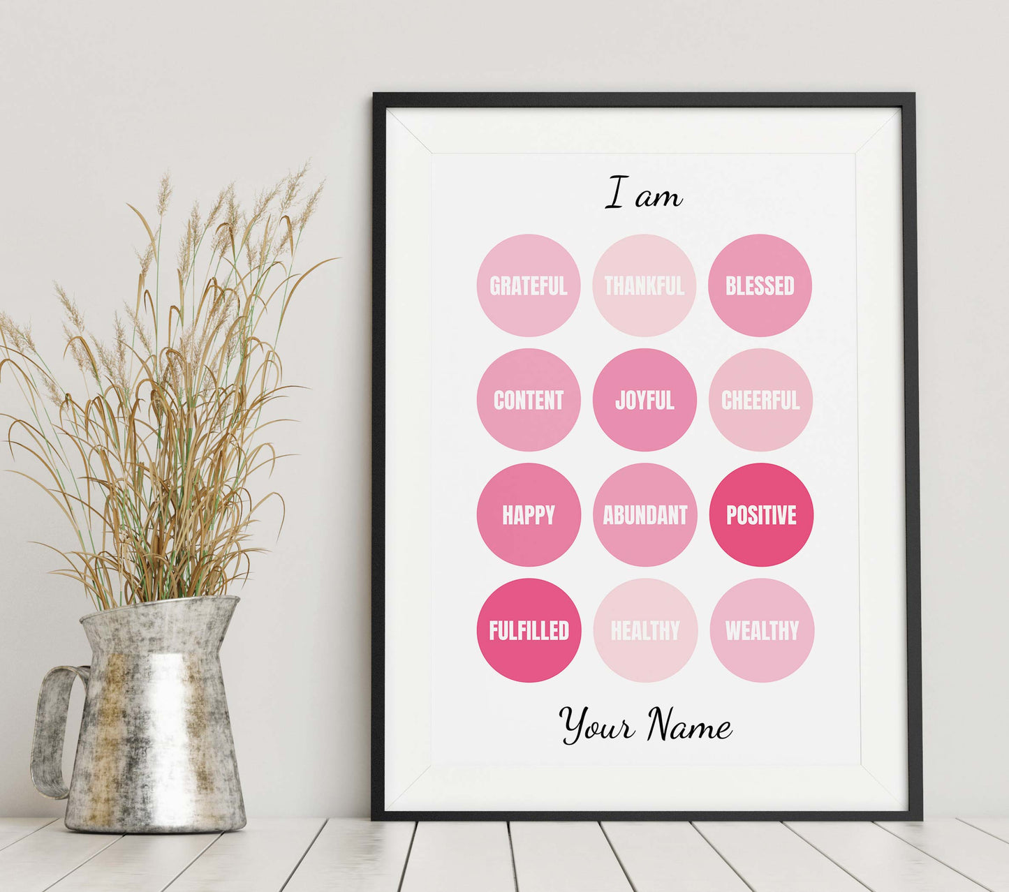Pink Affirmations Print