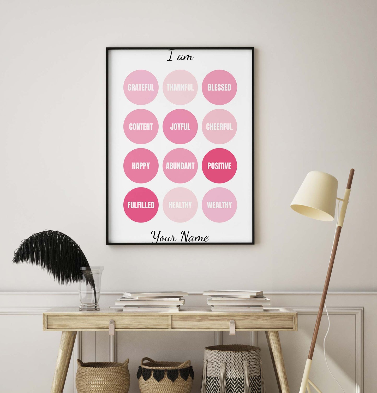 Pink Affirmations Print