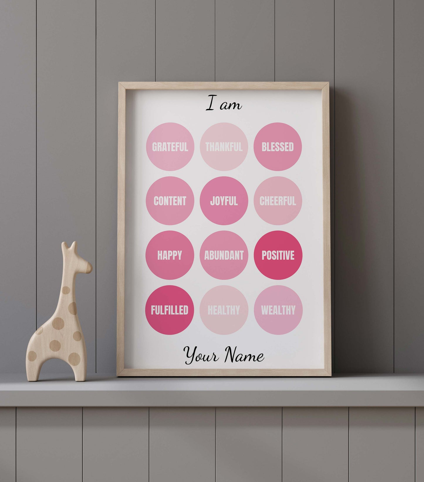 Pink Affirmations Print