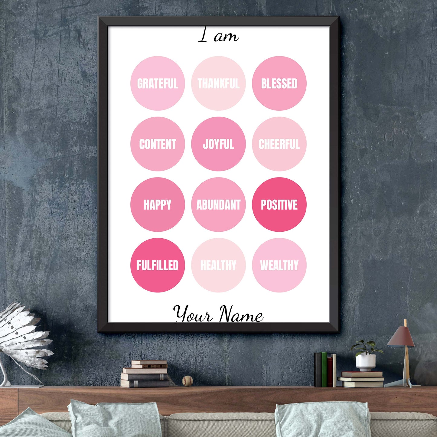 Pink Affirmations Print