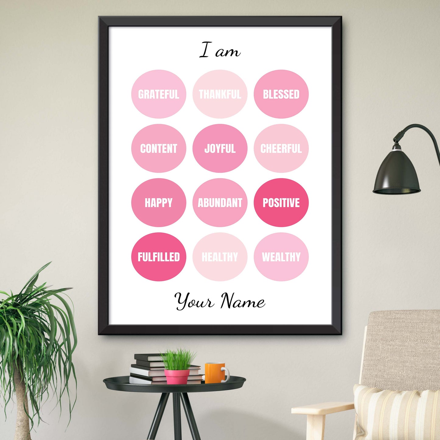 "I Am Grateful" Personalized Poster