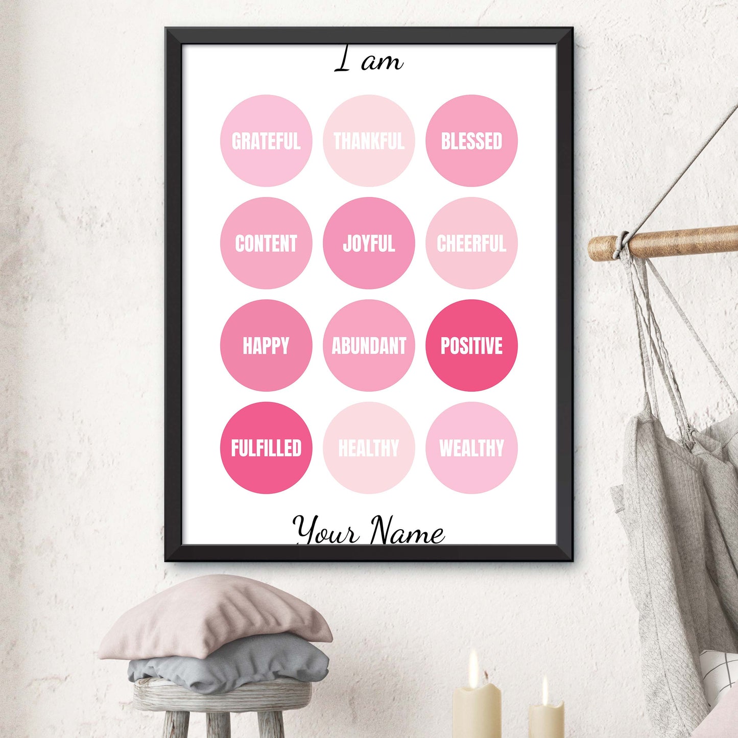 Pink Affirmations Print