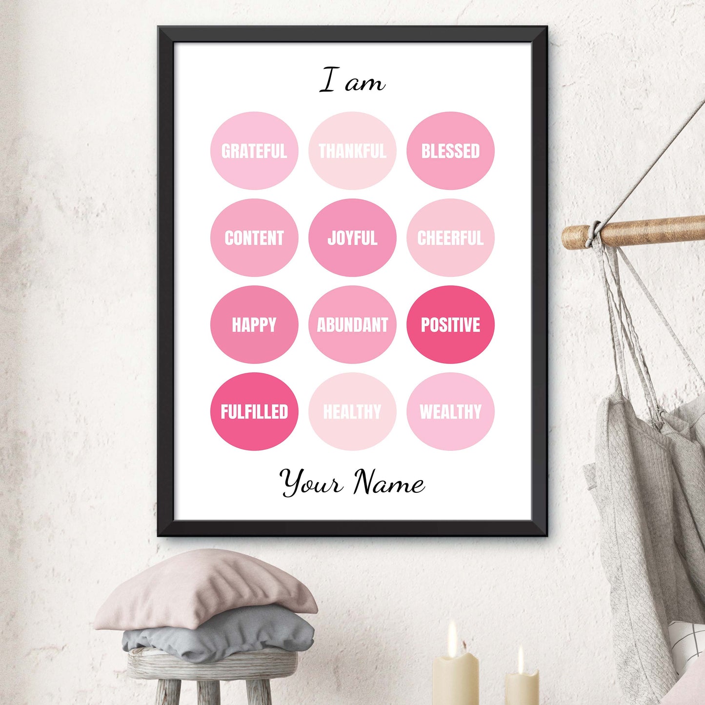 "I Am Grateful" Personalized Poster