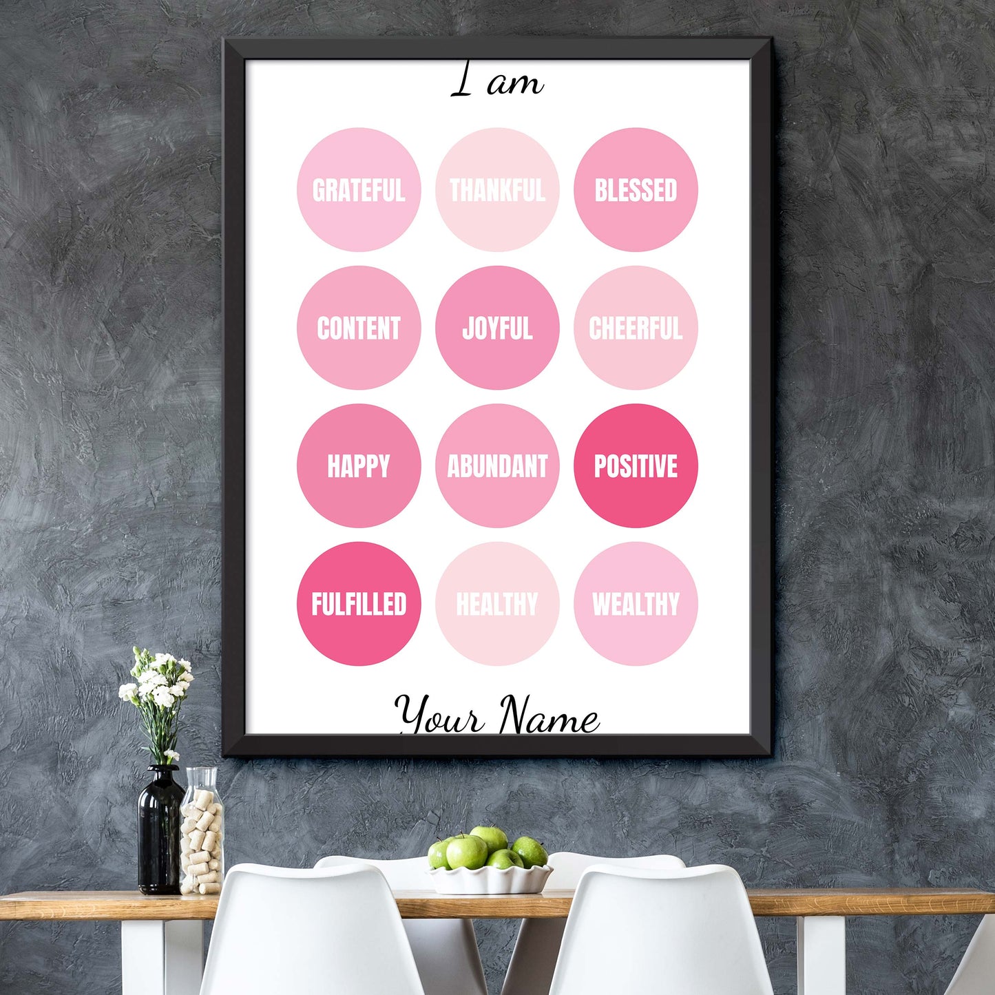 Pink Affirmations Print