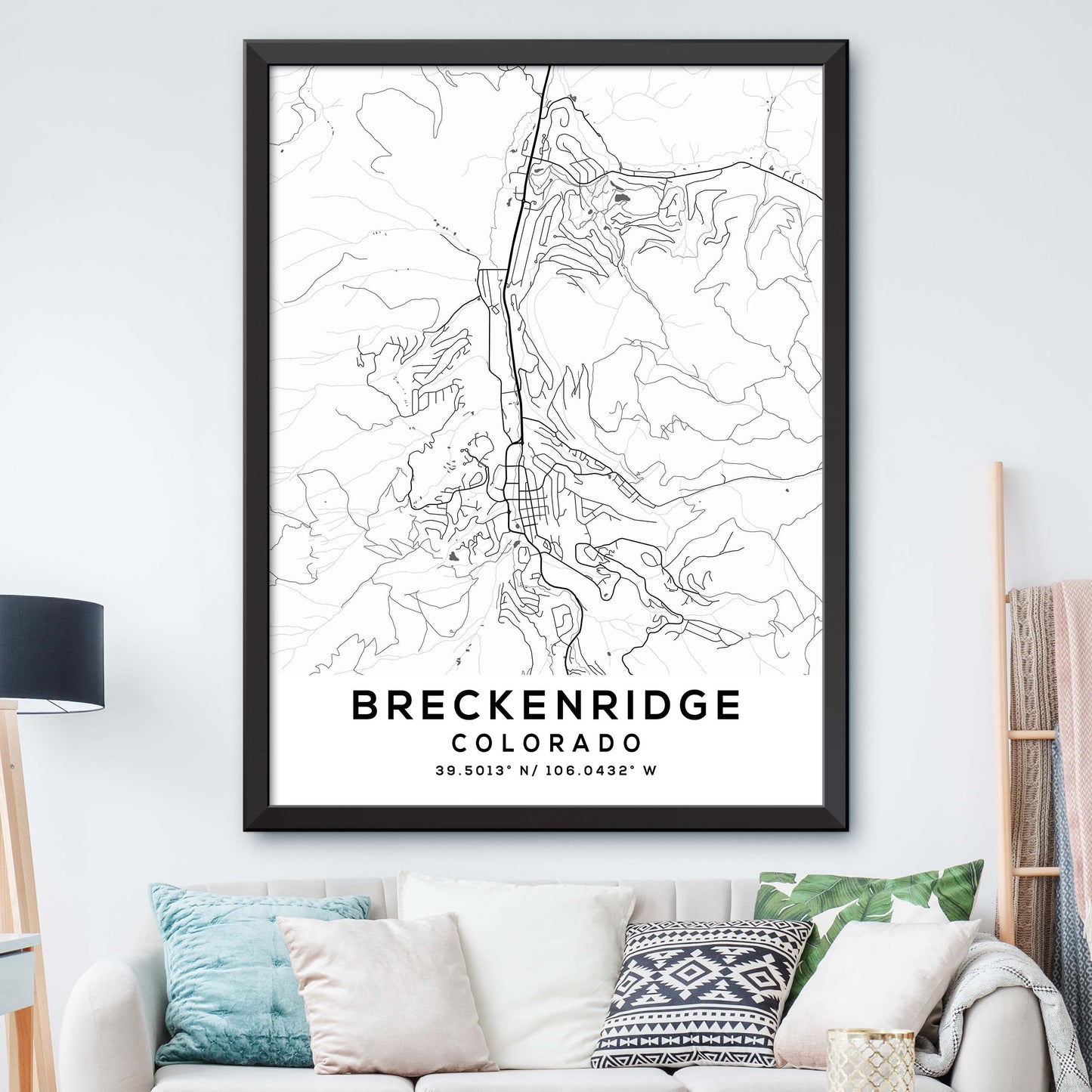Breckenridge, Colorado Map Print