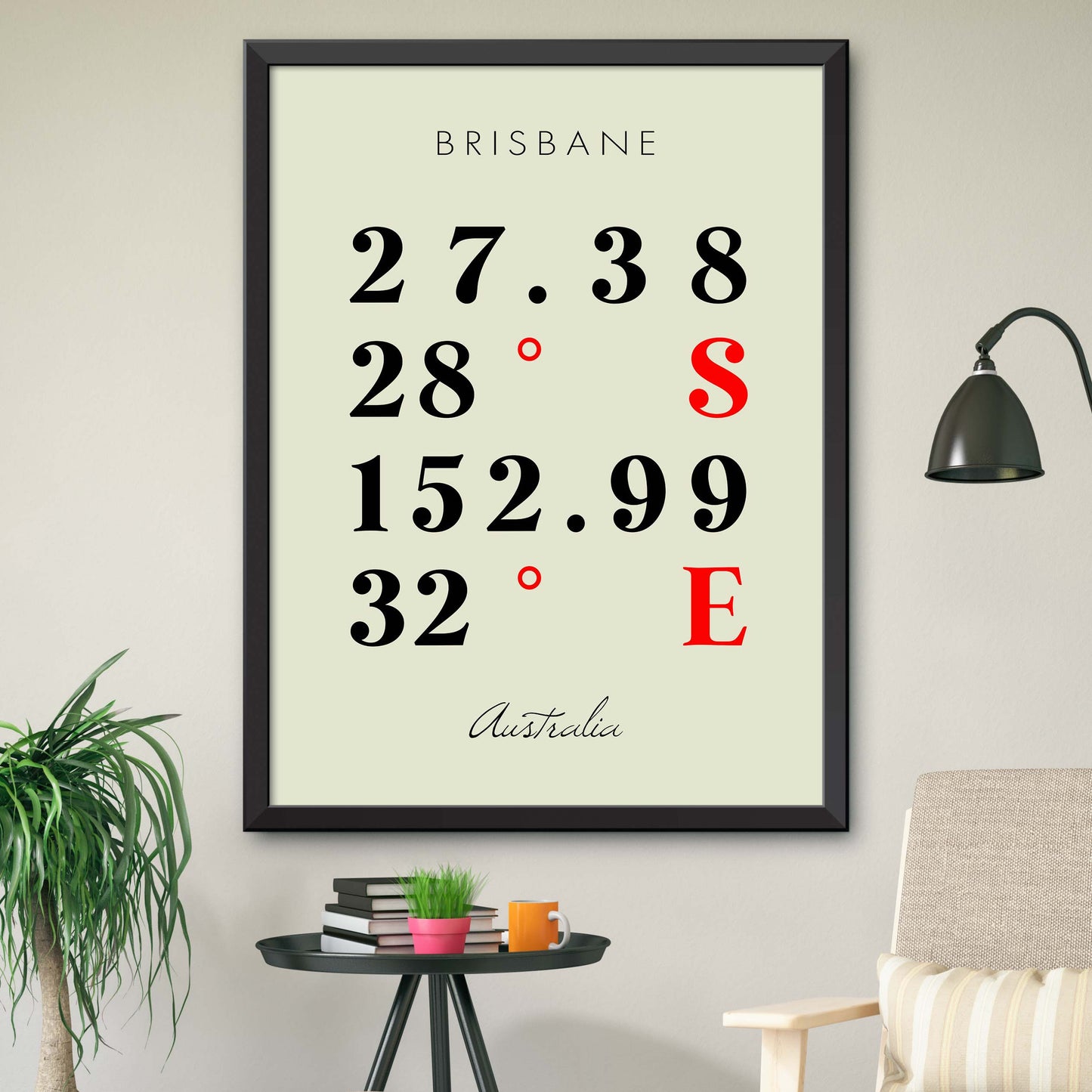 Brisbane Coordinate Map