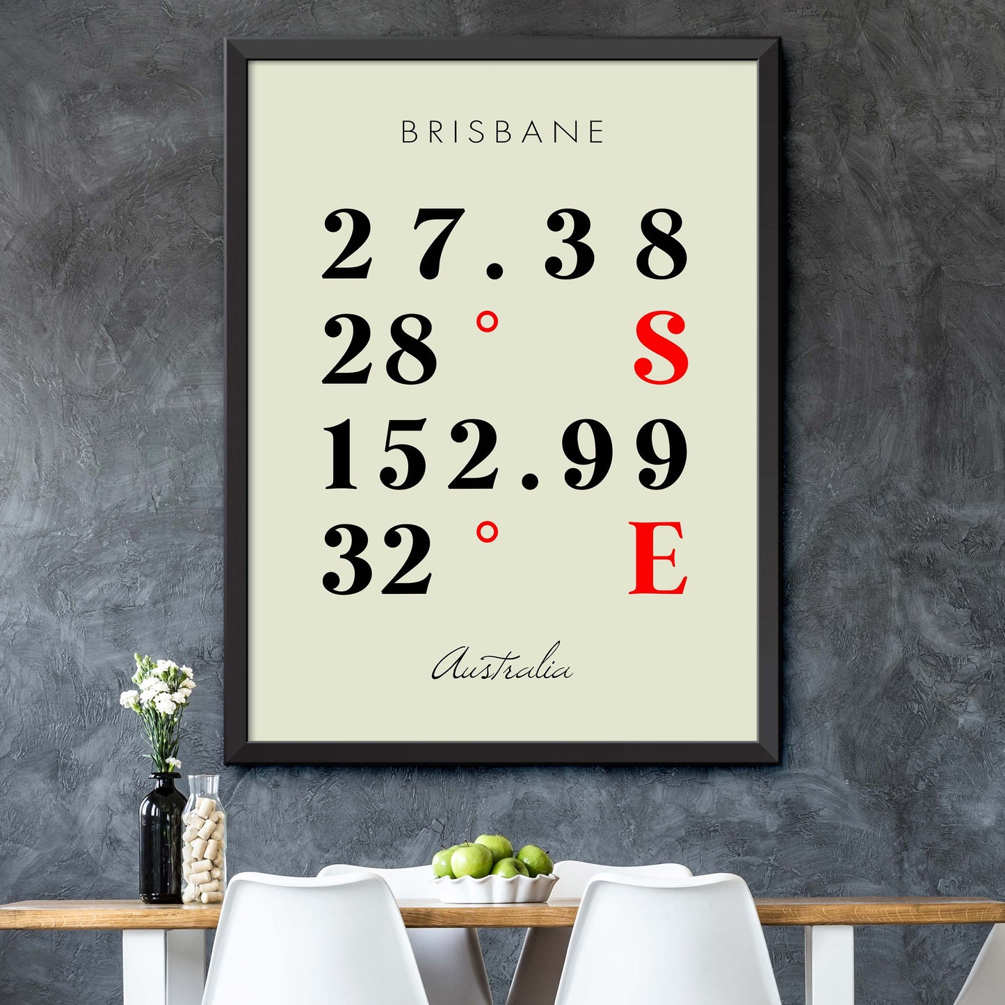 Brisbane Coordinate Map