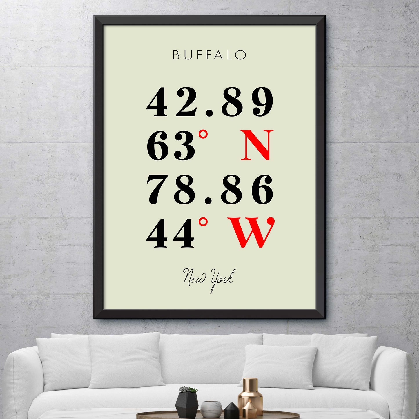 Buffalo Coordinate Map