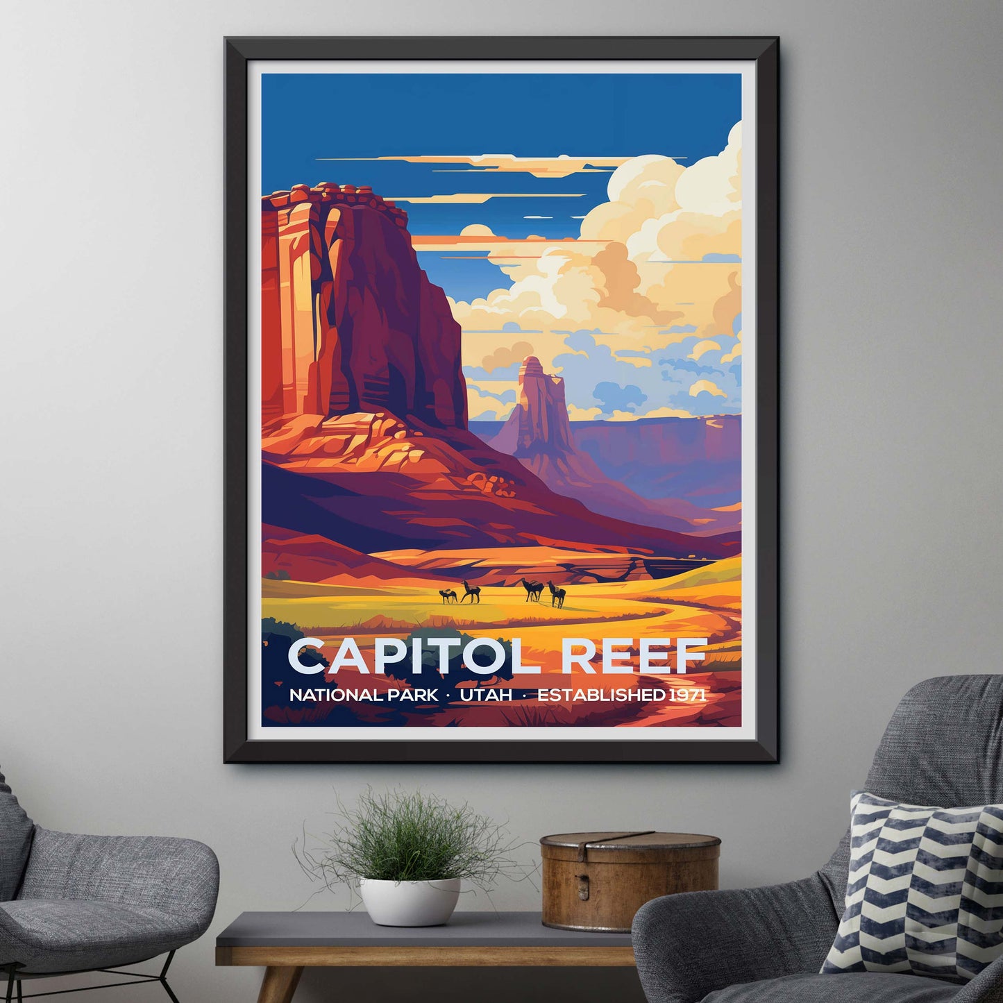 Capitol Reef National Park Travel Print Wall Art