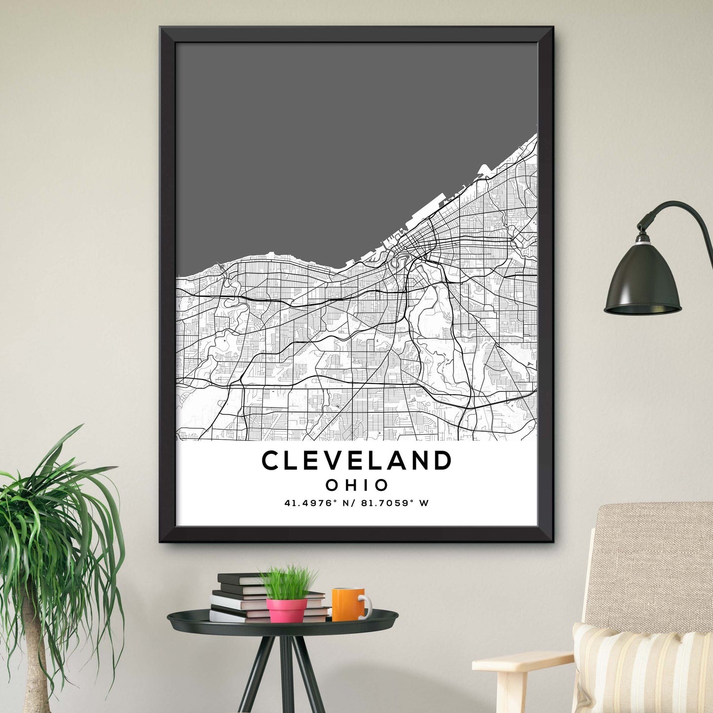 Cleveland, Ohio Map Print