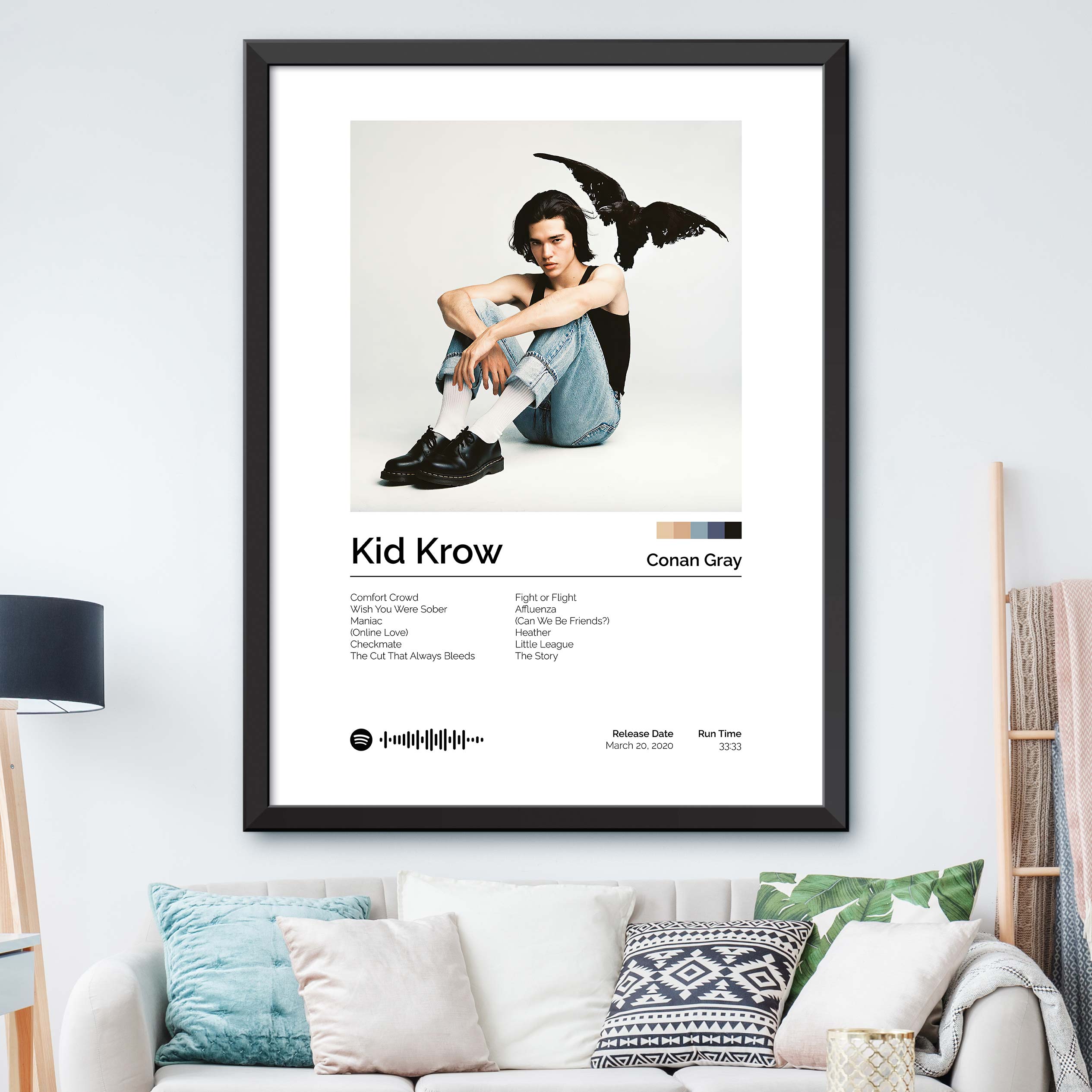 Conan Gray - Kid Krow Album Cover Print – Dormfuly