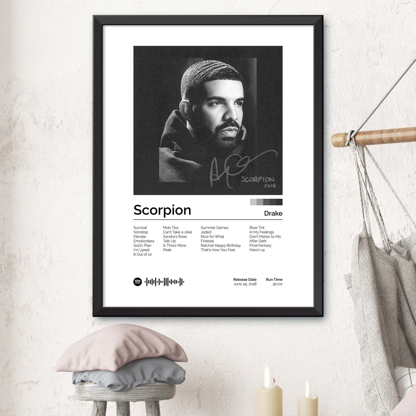 Drake - Scorpion Album Cover Print