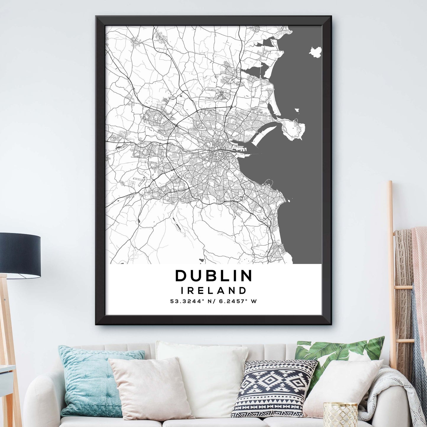 Dublin, Ireland Map Print