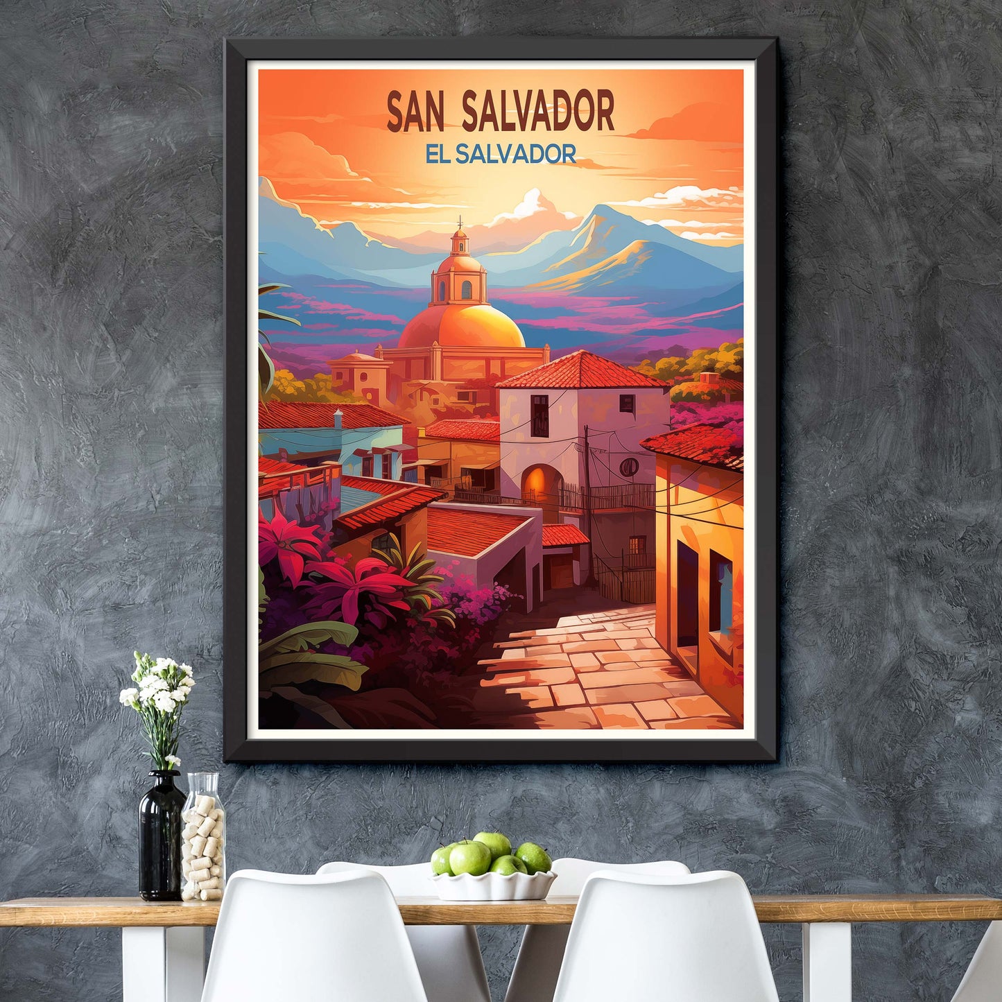 San Salvador El Salvador Travel Print