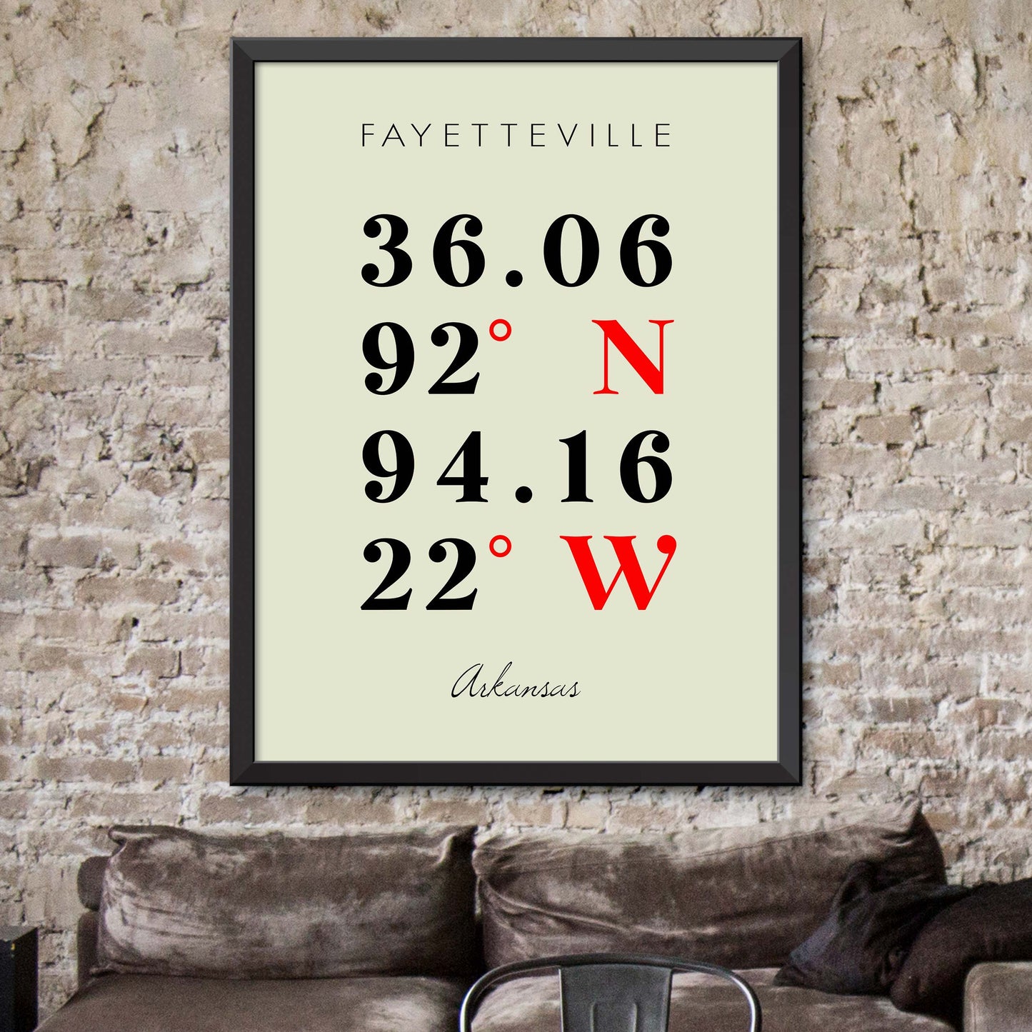 Fayetteville Coordinate Map