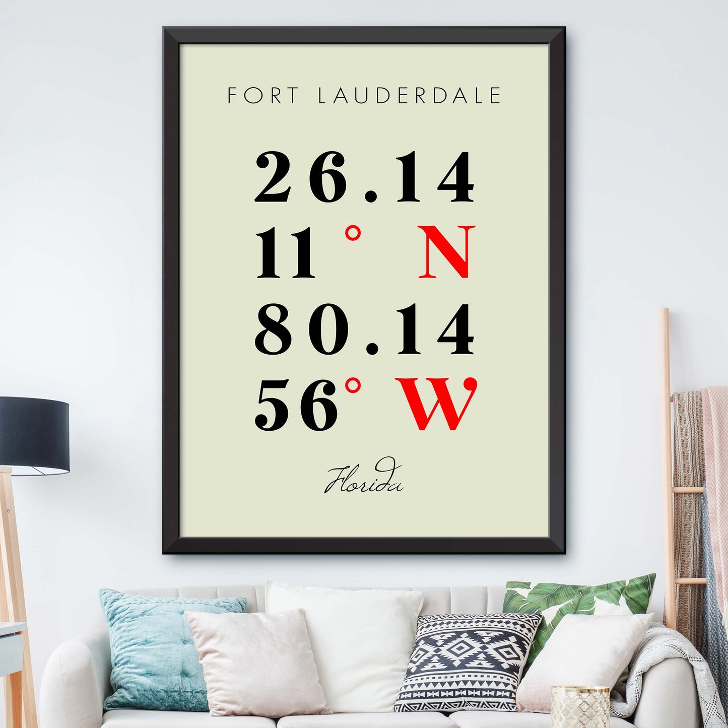 Fort-Lauderdale Coordinate Map